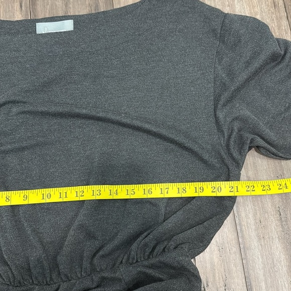 Anthropologie dark gray column Dress with Dolman Sleeves - Picture 7 of 12